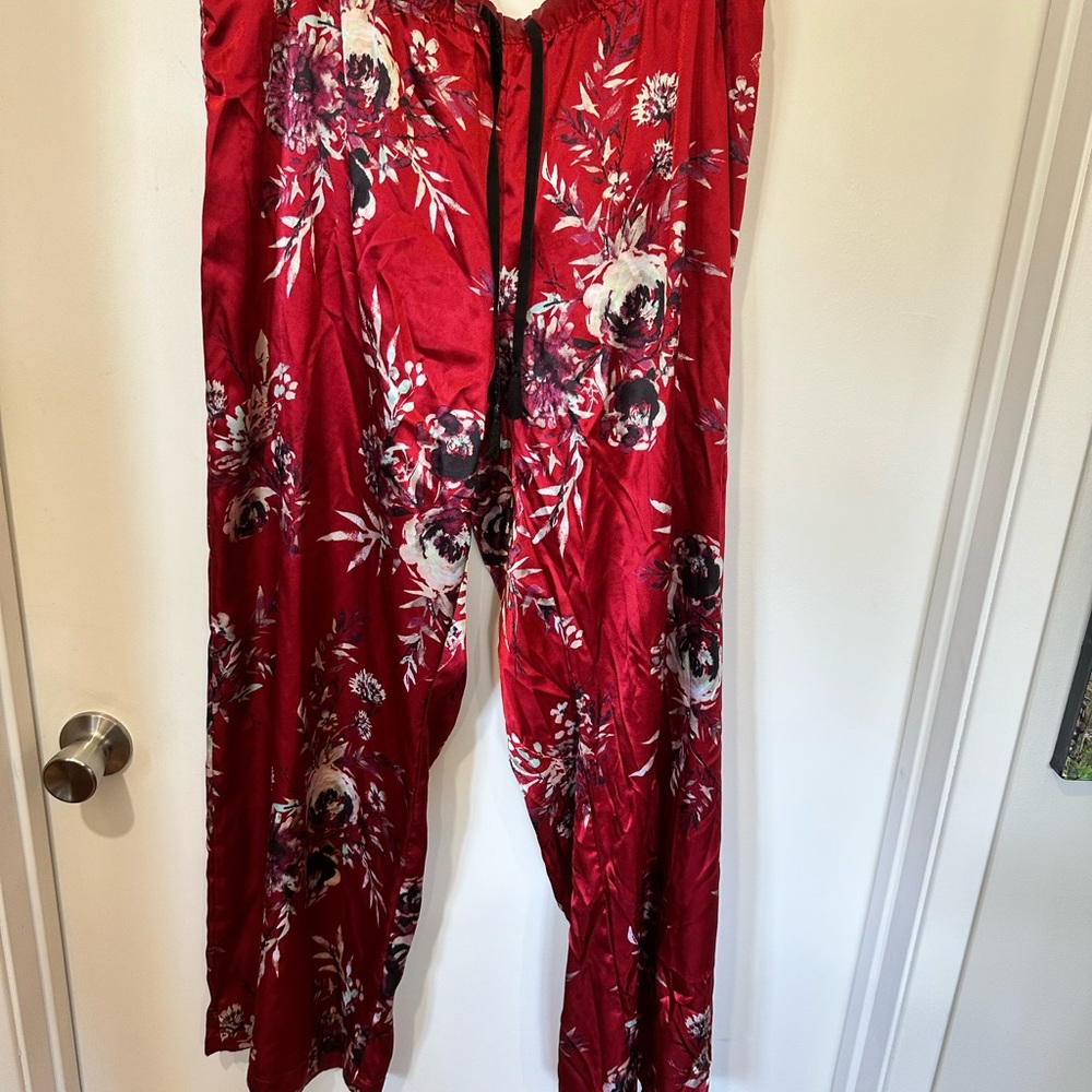 Target Red Floral Pajama Pants